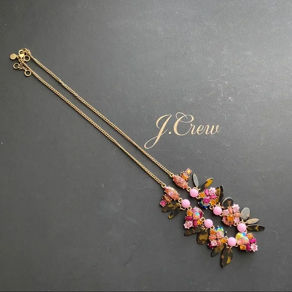 J. Crew long rhinestone necklace - Picture 7 of 8